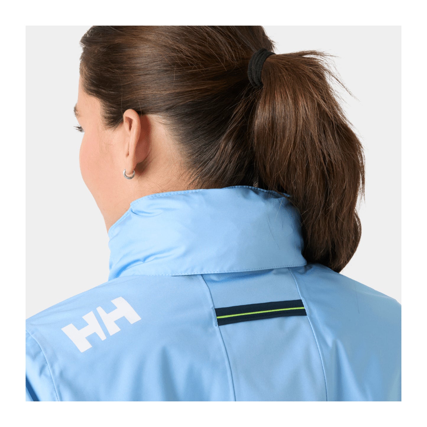 HH Women's W Crew Hooded Midl Jacket 2.0 – Bright Blue – detail