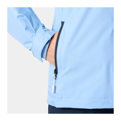 HH Women's W Crew Midlayer Jacket 2 – Bright Blue – detail