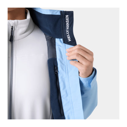 HH Women's W Crew Midlayer Jacket 2 – Bright Blue – detail