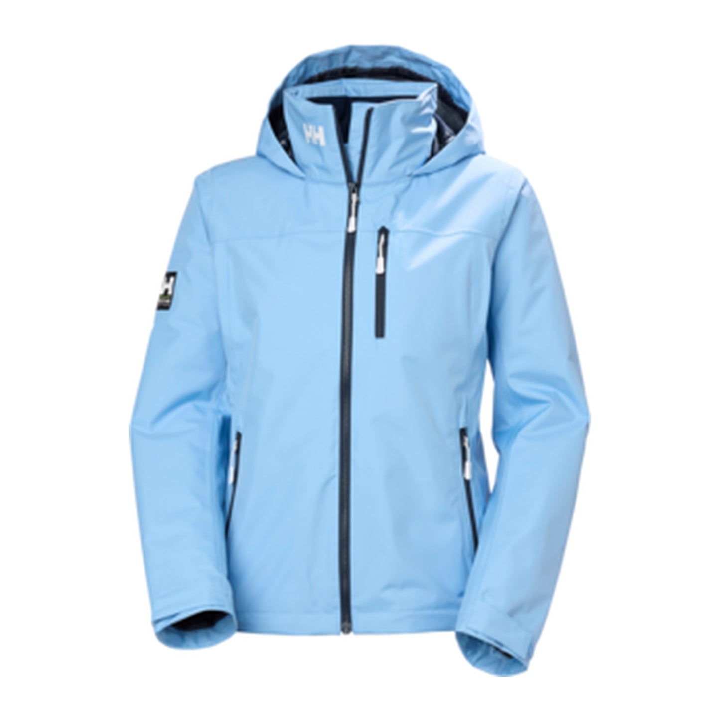 HH Women's W Crew Hooded Midl Jacket 2.0 – Bright Blue – detail