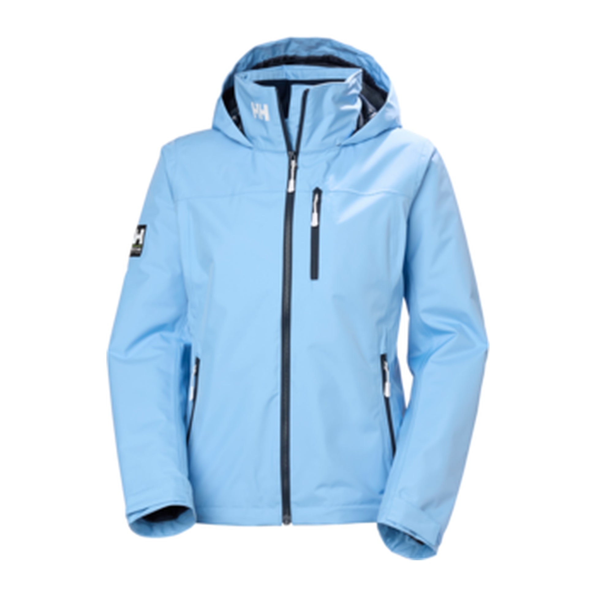 HH Women's W Crew Hooded Midl Jacket 2.0 – Bright Blue – detail