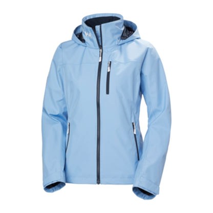 HH Women's W Crew Hooded Jacket 2.0 – Bright Blue – detail