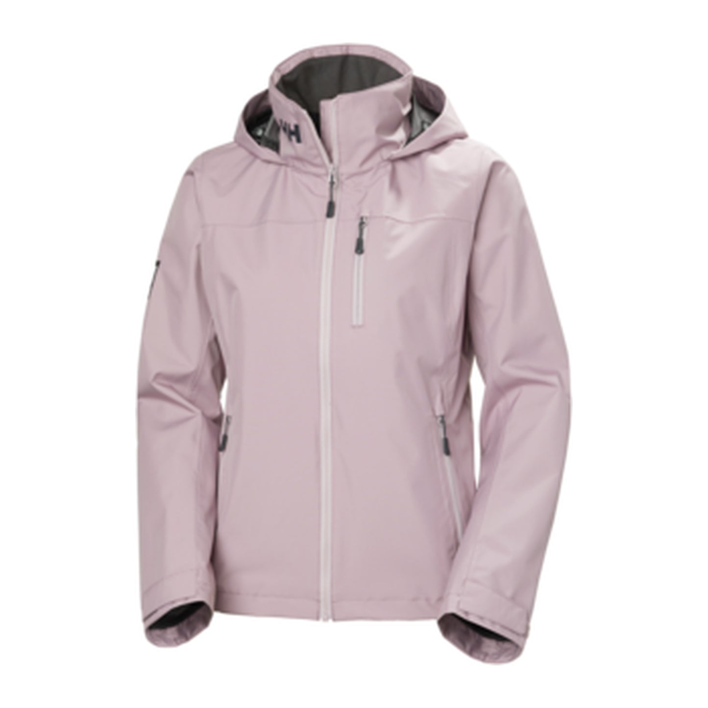 HH Women's W Crew Hooded Jacket 2.0 – Purple Clay – detail