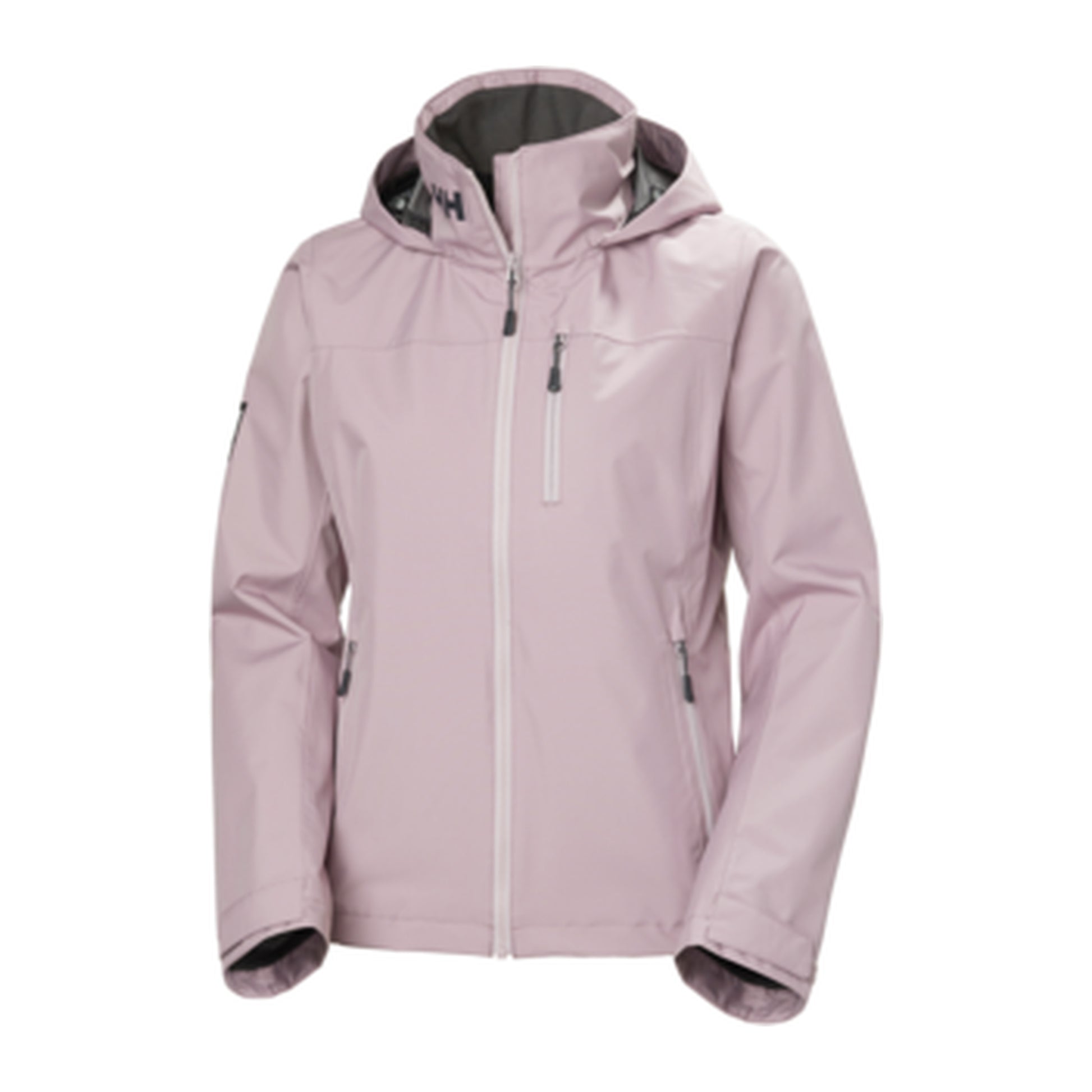 HH Women's W Crew Hooded Jacket 2.0 – Purple Clay – detail