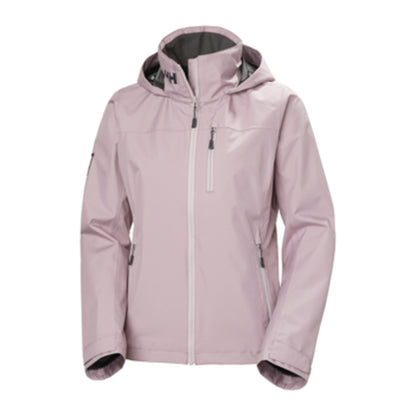 HH Women's W Crew Hooded Jacket 2.0 – Purple Clay – detail
