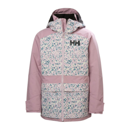 HH Girls' Jr Girl Stellar Jacket 2.0 – Purple Clay Aop – detail
