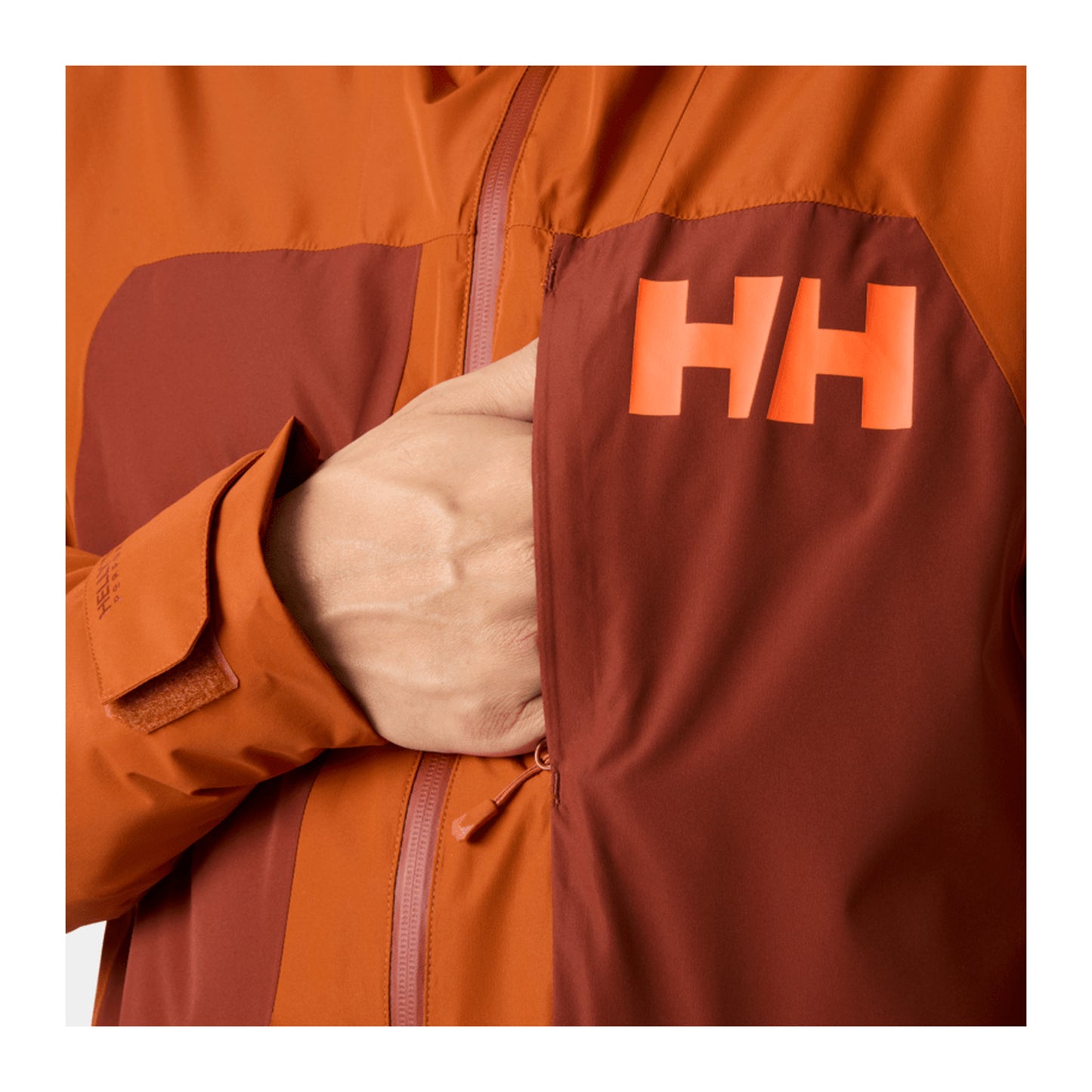 HH Men's Emiko Insulated Jacket – Ginger Biscuit – detail