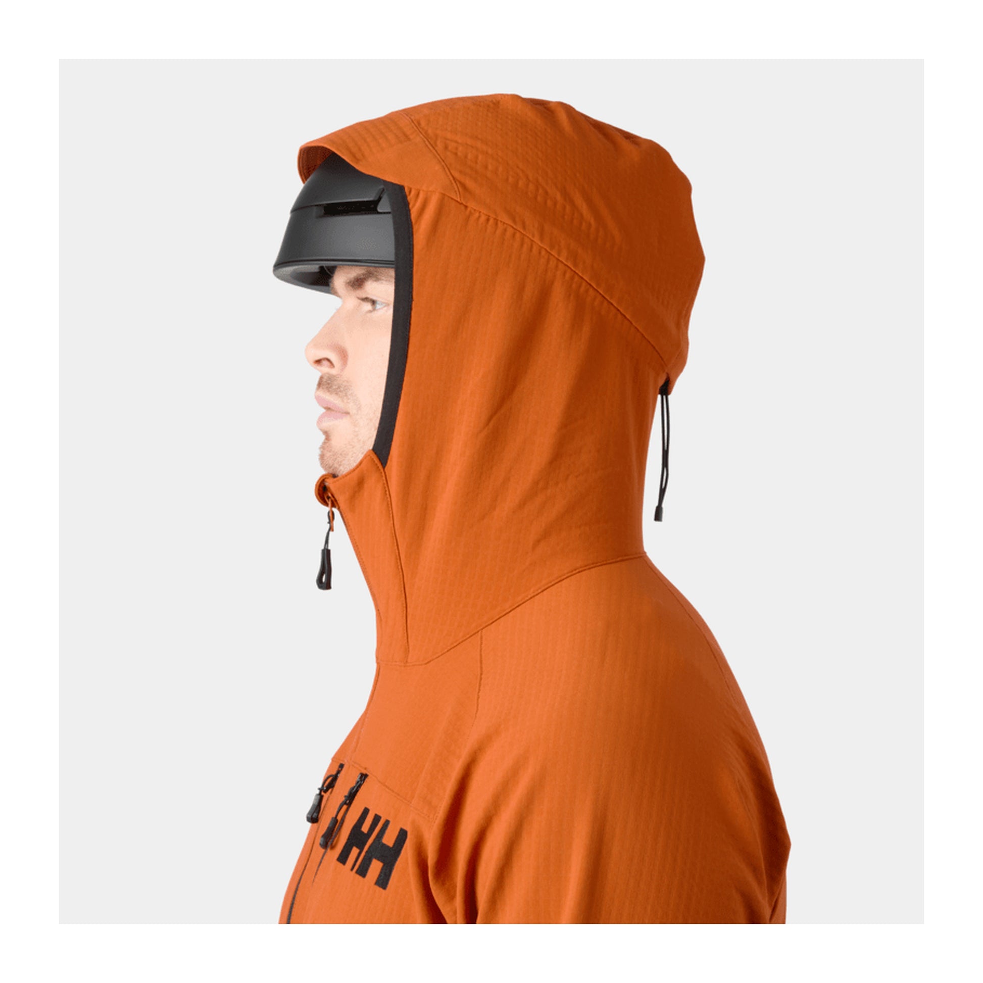 HH Men's Odin Pro Shield Jacket – Ginger Biscuit – detail