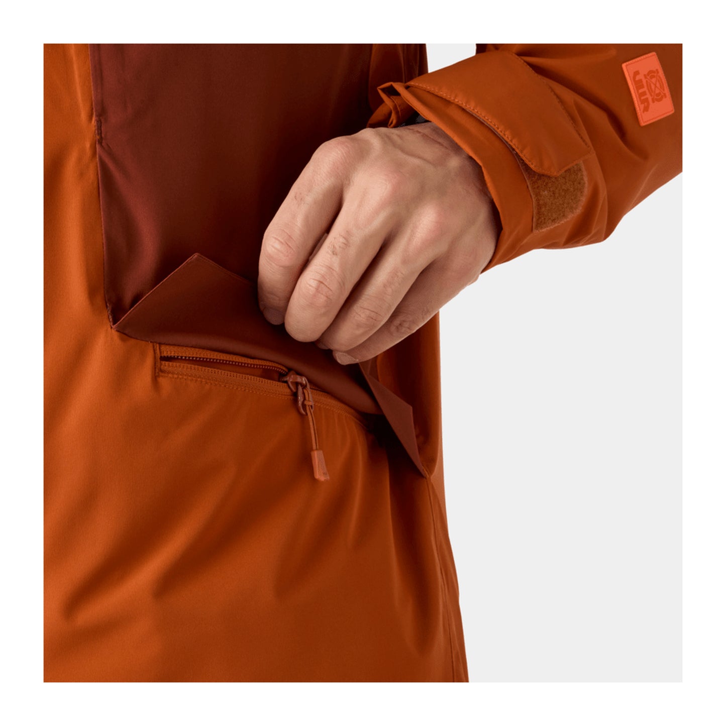 HH Men's Emiko Insulated Jacket – Ginger Biscuit – detail