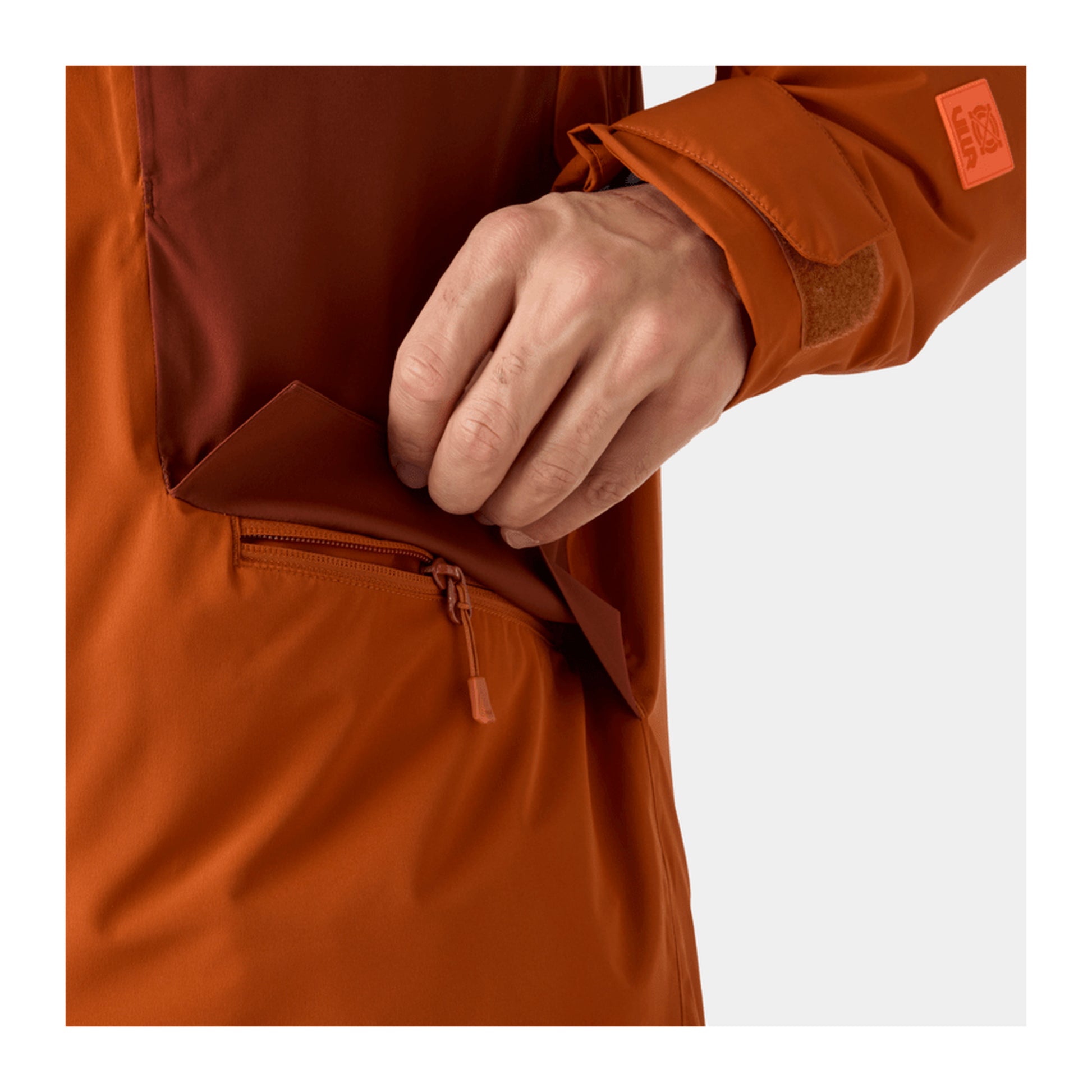 HH Men's Emiko Insulated Jacket – Ginger Biscuit – detail