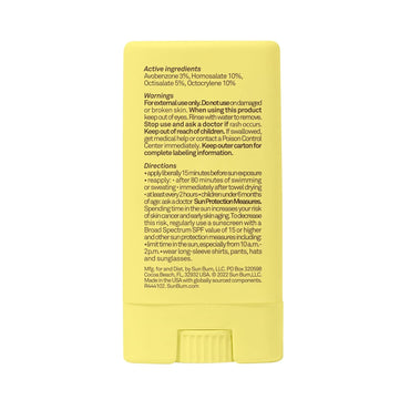Sun Bum Kids SPF 50 Clear Sunscreen Face Stick