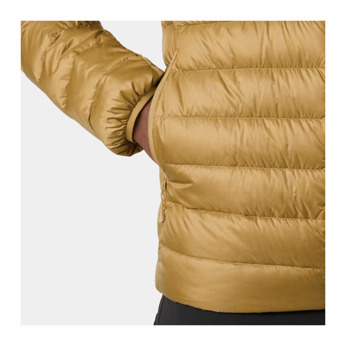 HH Men's Verglas Hooded Down 2.0 – Elmwood – detail