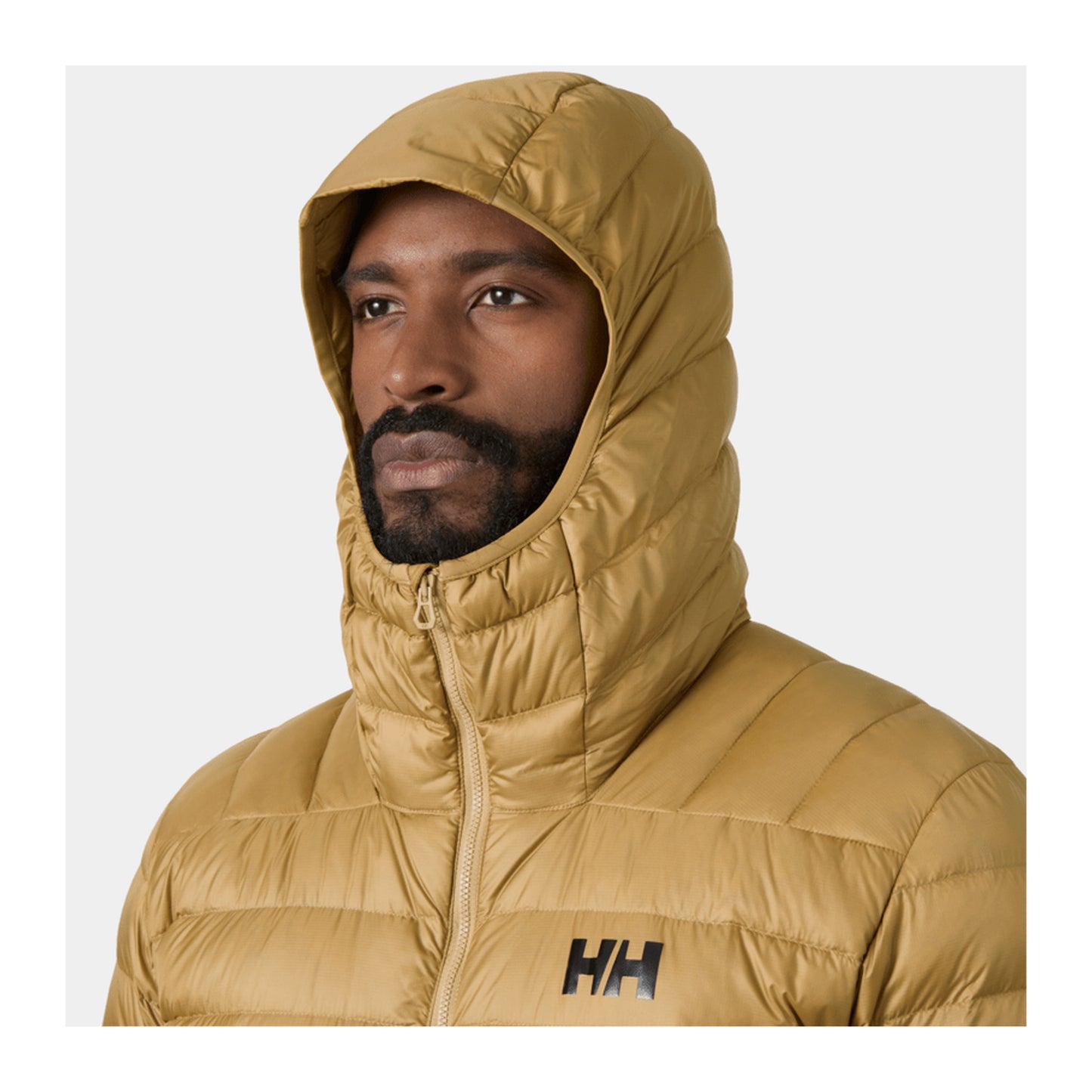 HH Men's Verglas Hooded Down 2.0 – Elmwood – detail