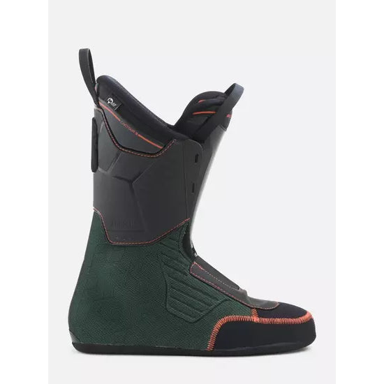 The removable liner of the Dalbello Veloce Space 120 Dual, side view in dark green and black