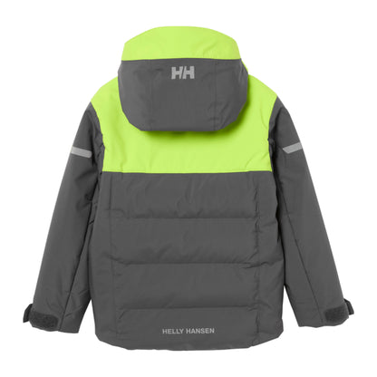 HH Kids' K Vertical Ins Jacket – Thunder Grey – back
