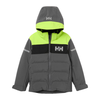 HH Kids' K Vertical Ins Jacket – Thunder Grey – detail