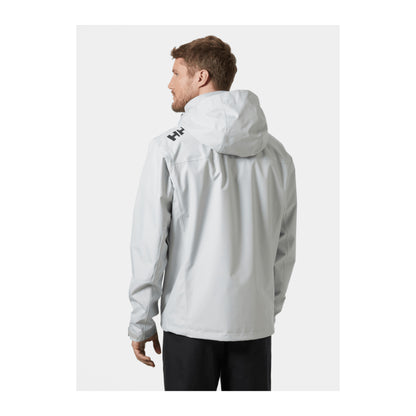 HH Men's Crew Hooded Jacket 2.0 – Grey Fog – detail