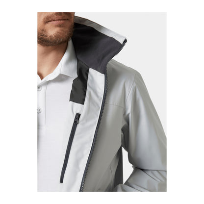 HH Men's Crew Jacket 2.0 – Grey Fog – detail