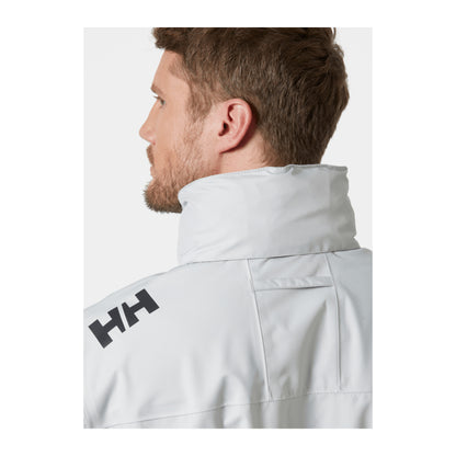 HH Men's Crew Hooded Jacket 2.0 – Grey Fog – detail