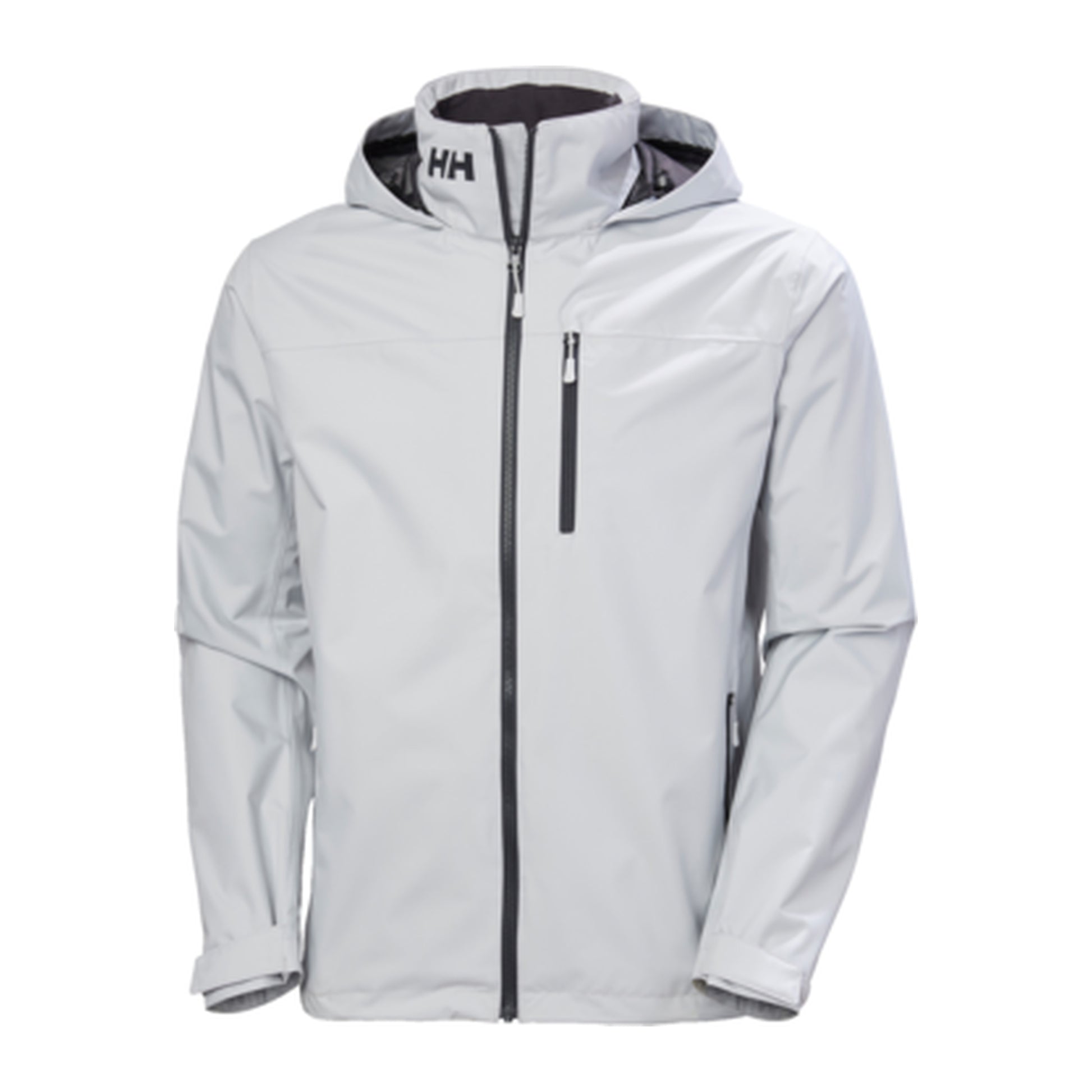 HH Men's Crew Hooded Jacket 2.0 – Grey Fog – detail