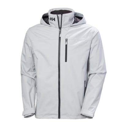 HH Men's Crew Hooded Jacket 2.0 – Grey Fog – detail