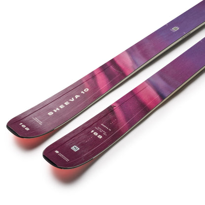 Blizzard Sheeva 10 ski – angled topsheet detail