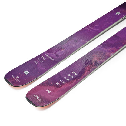 Blizzard Black Pearl 94 26/27 ski – angled topsheet detail
