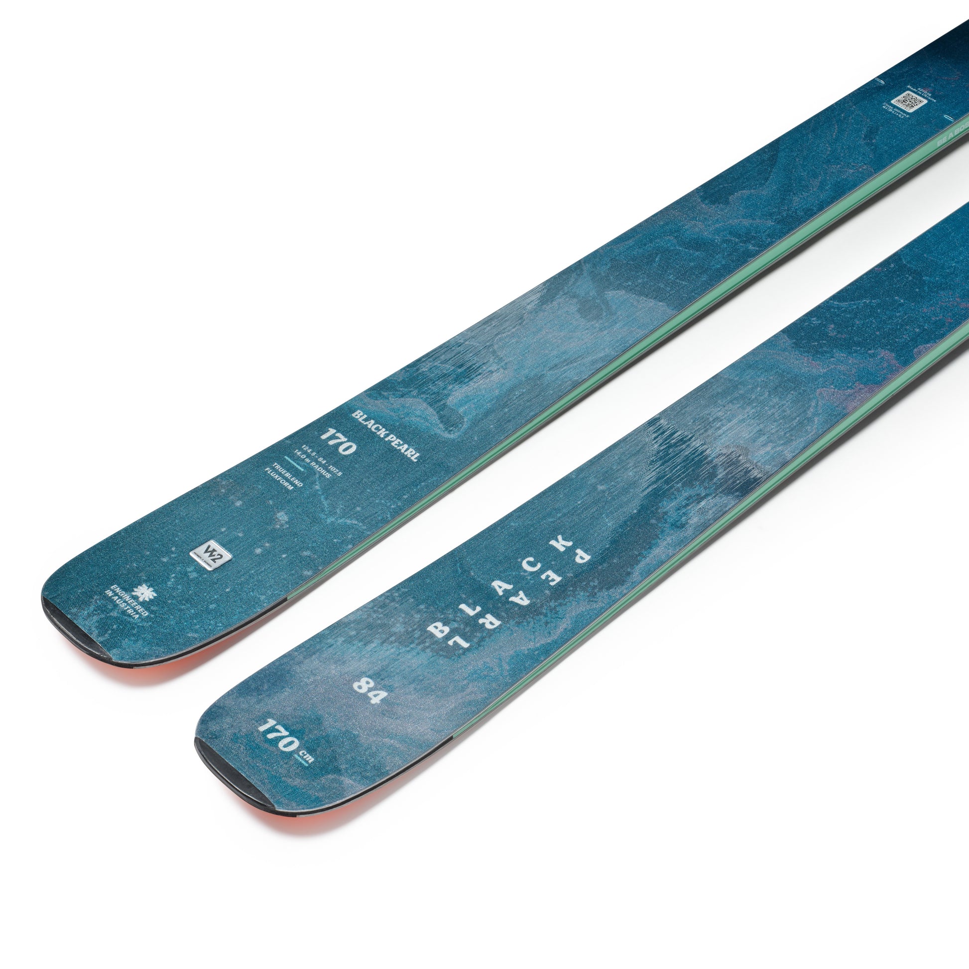 Blizzard Black Pearl 84 26/27 ski – angled topsheet detail