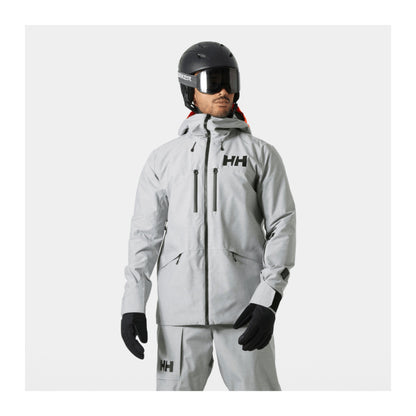 HH Men's Garibaldi 2.0 Jacket – Grey Melange – detail