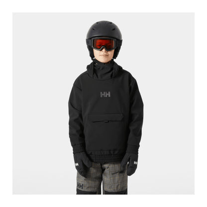 HH Junior Jr Powder Softshell Hoodie – Black – detail