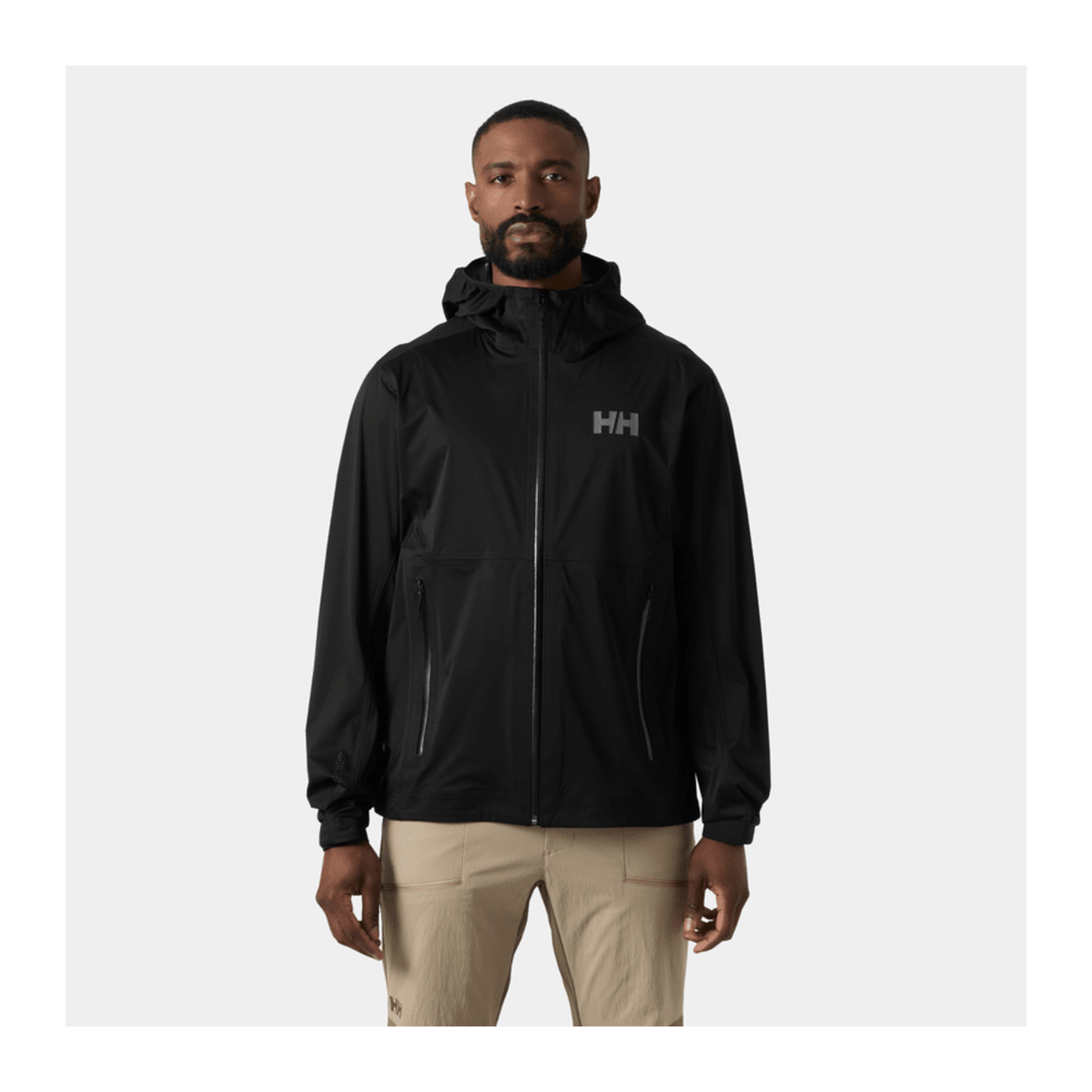 HH Men's Momentum 3L Stretch Jkt – Black – detail