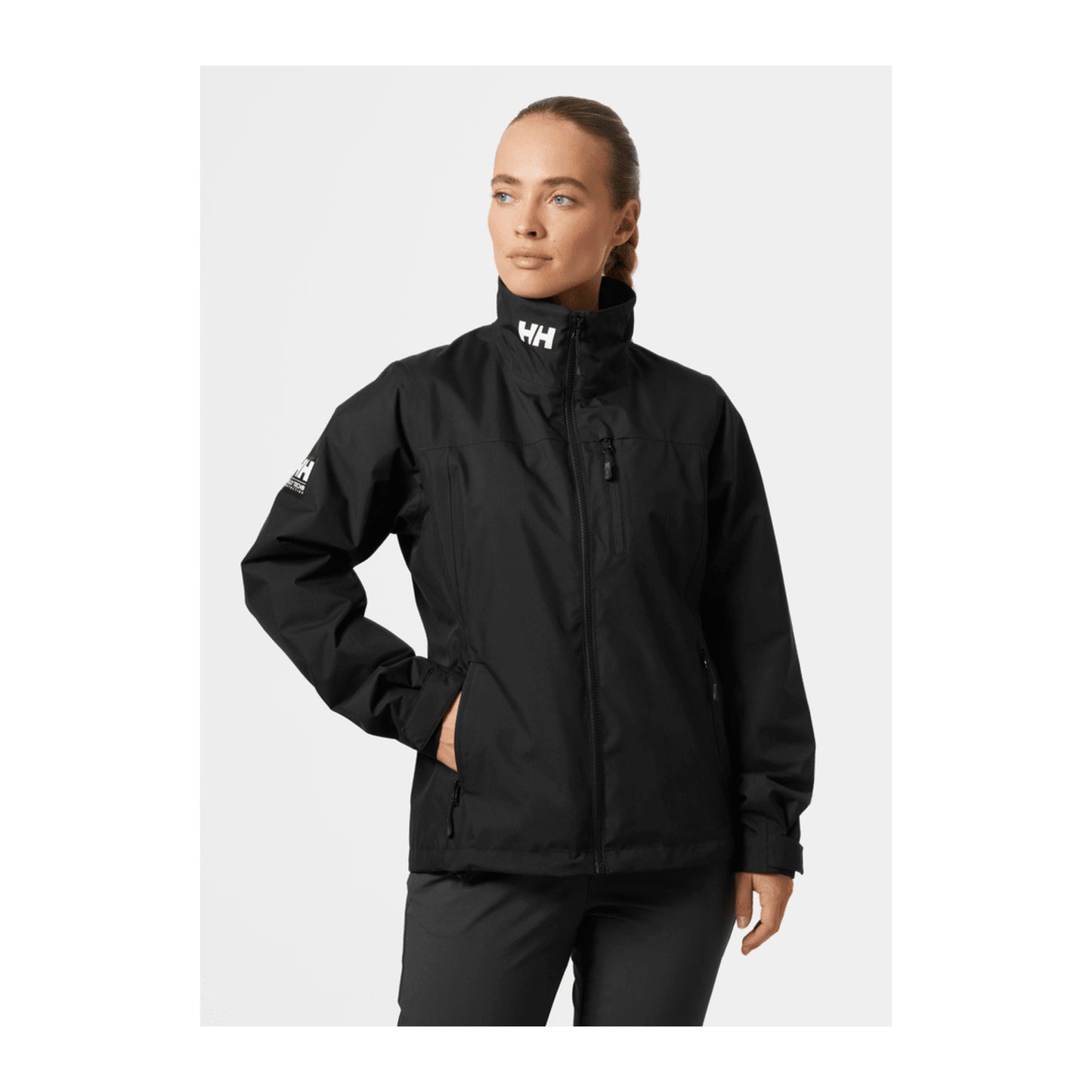 HH Women's W Crew Midlayer Jacket 2 – Black – detail