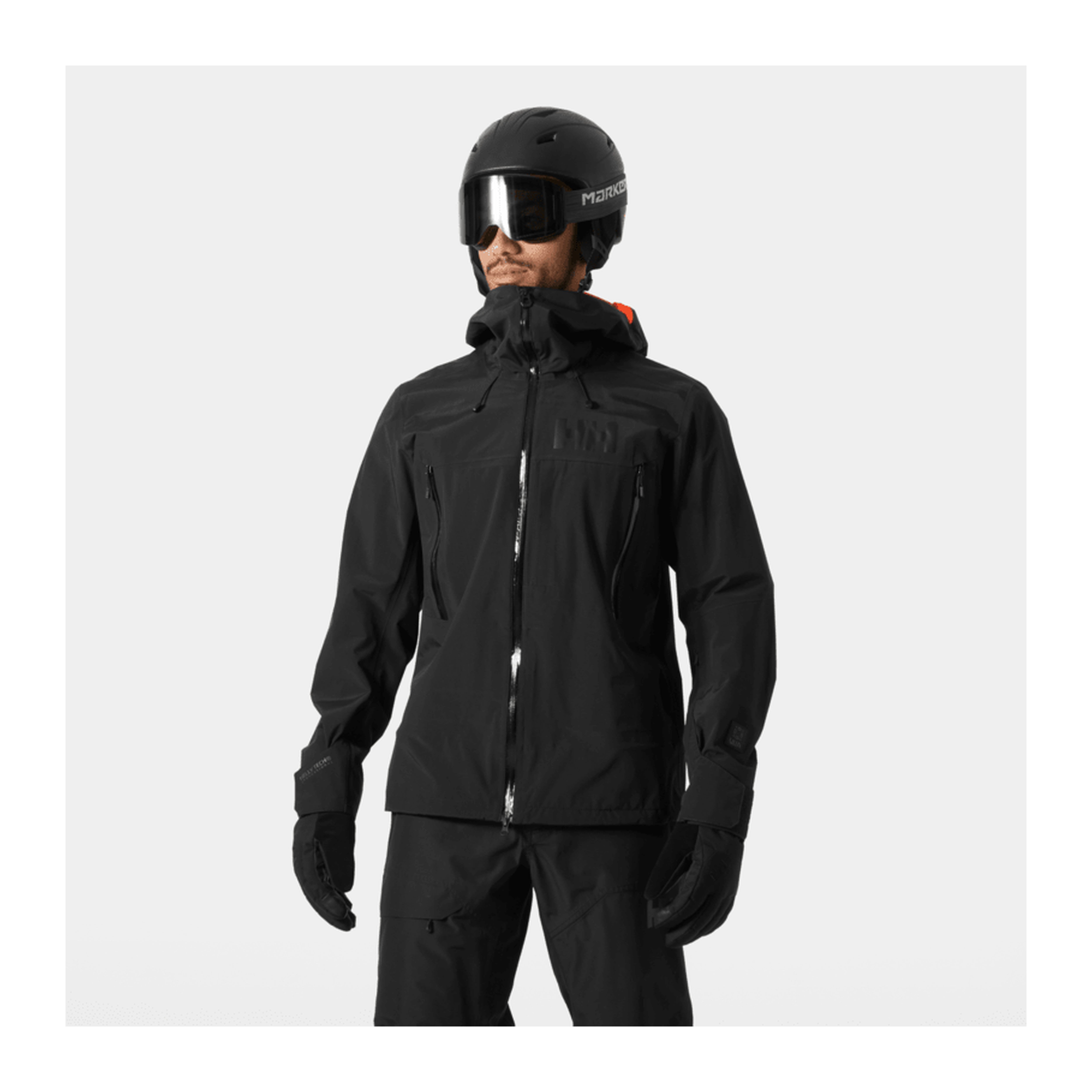 HH Men's Sogn Shell 2.0 Jacket – Black – detail