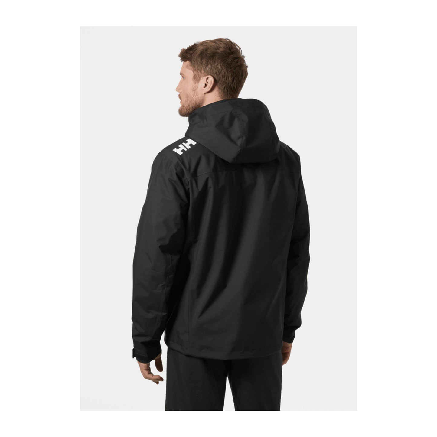 HH Men's Crew Hooded Midlayer Jacket 2 – Black – detail