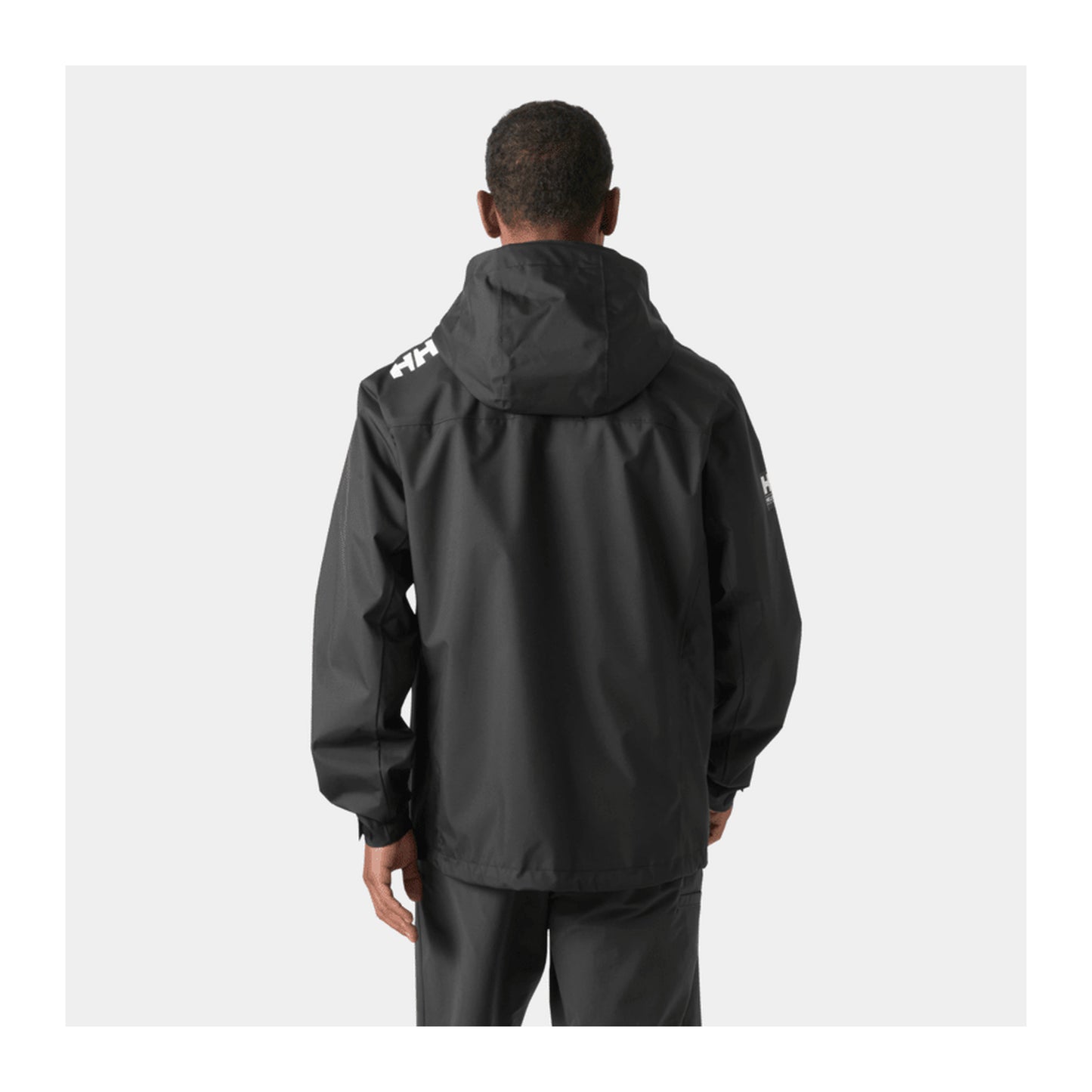 HH Men's Crew Hooded Jacket 2.0 – Black – detail