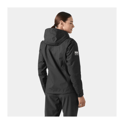 HH Women's W Crew Hooded Midl Jacket 2.0 – Black – detail