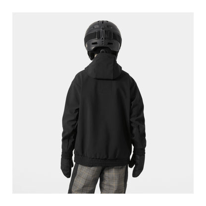 HH Junior Jr Powder Softshell Hoodie – Black – detail