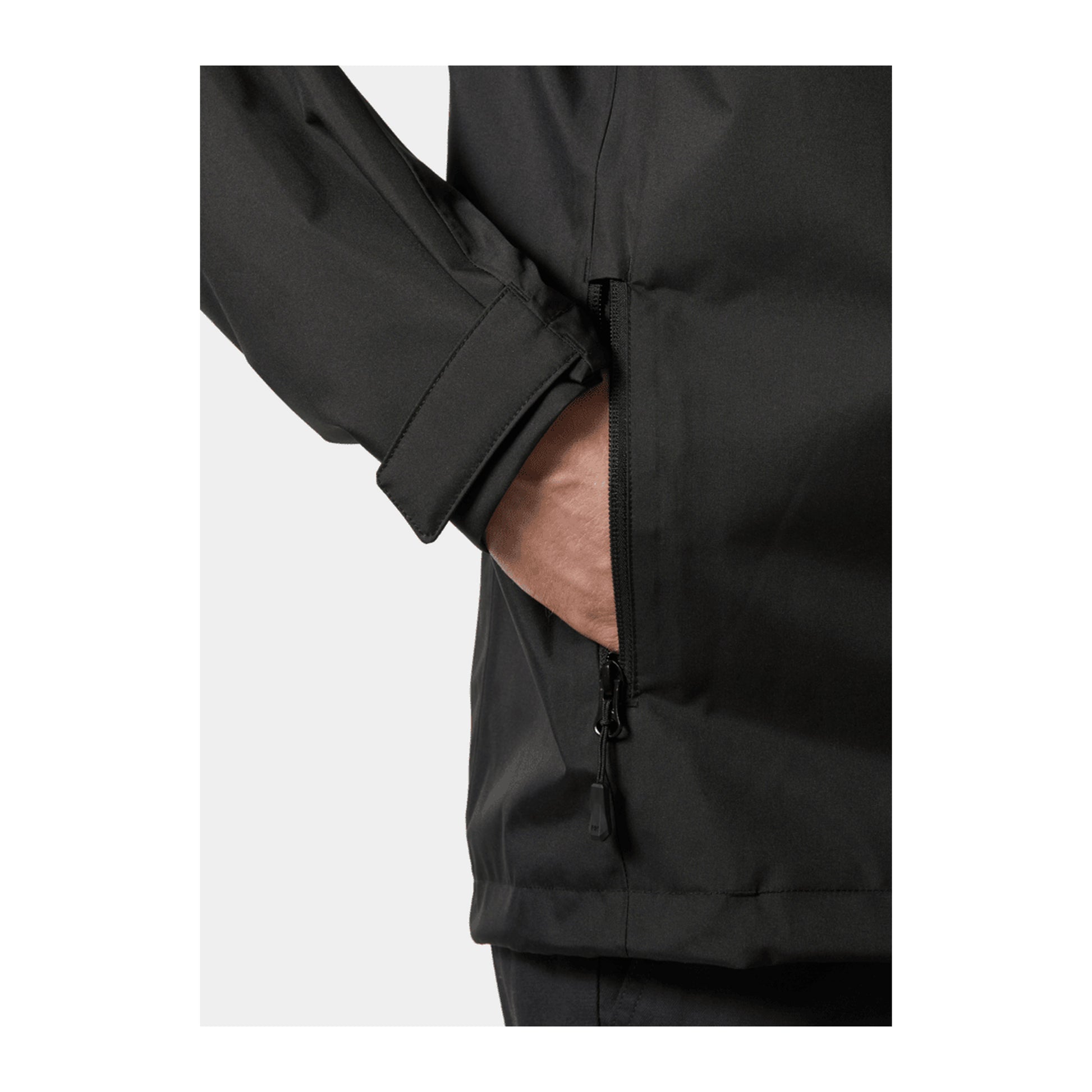 HH Men's Crew Jacket 2.0 – Black – detail