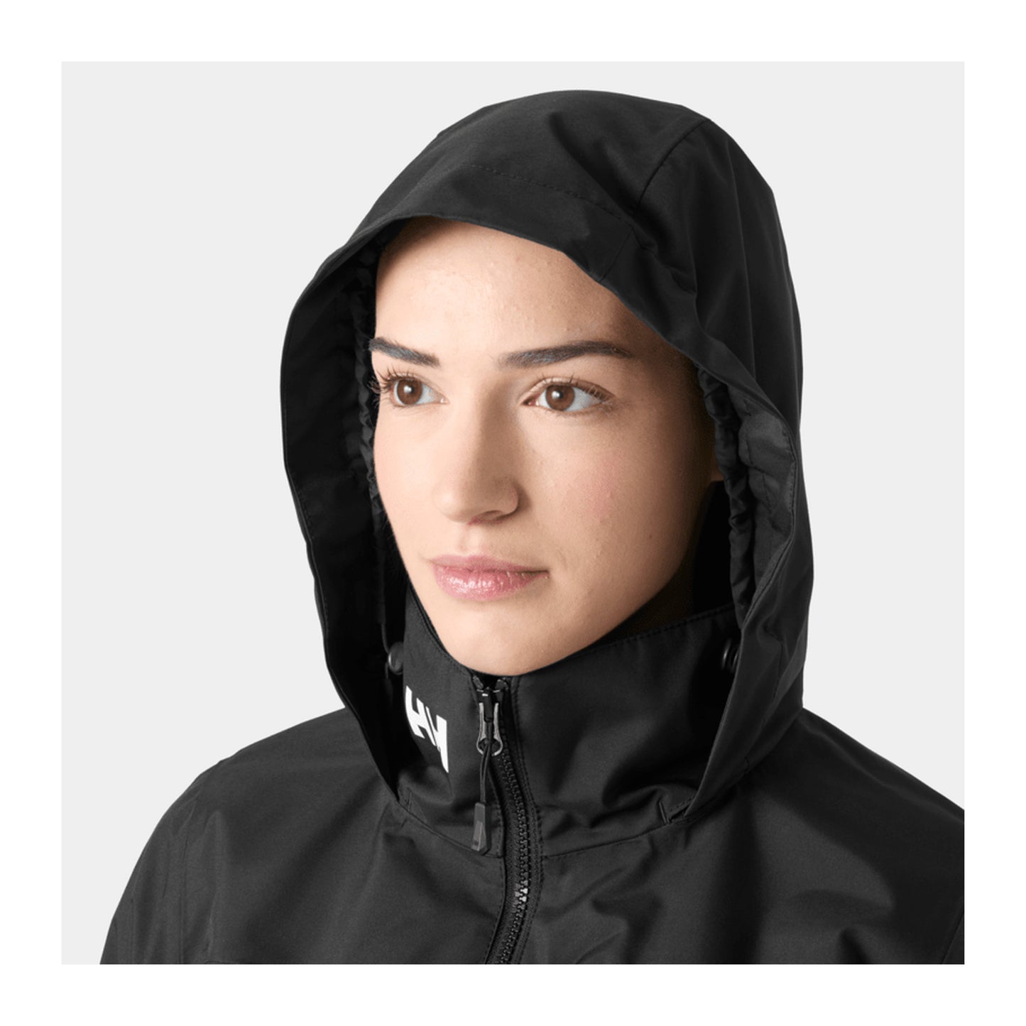 HH Women's W Crew Hooded Jacket 2.0 – Black – detail