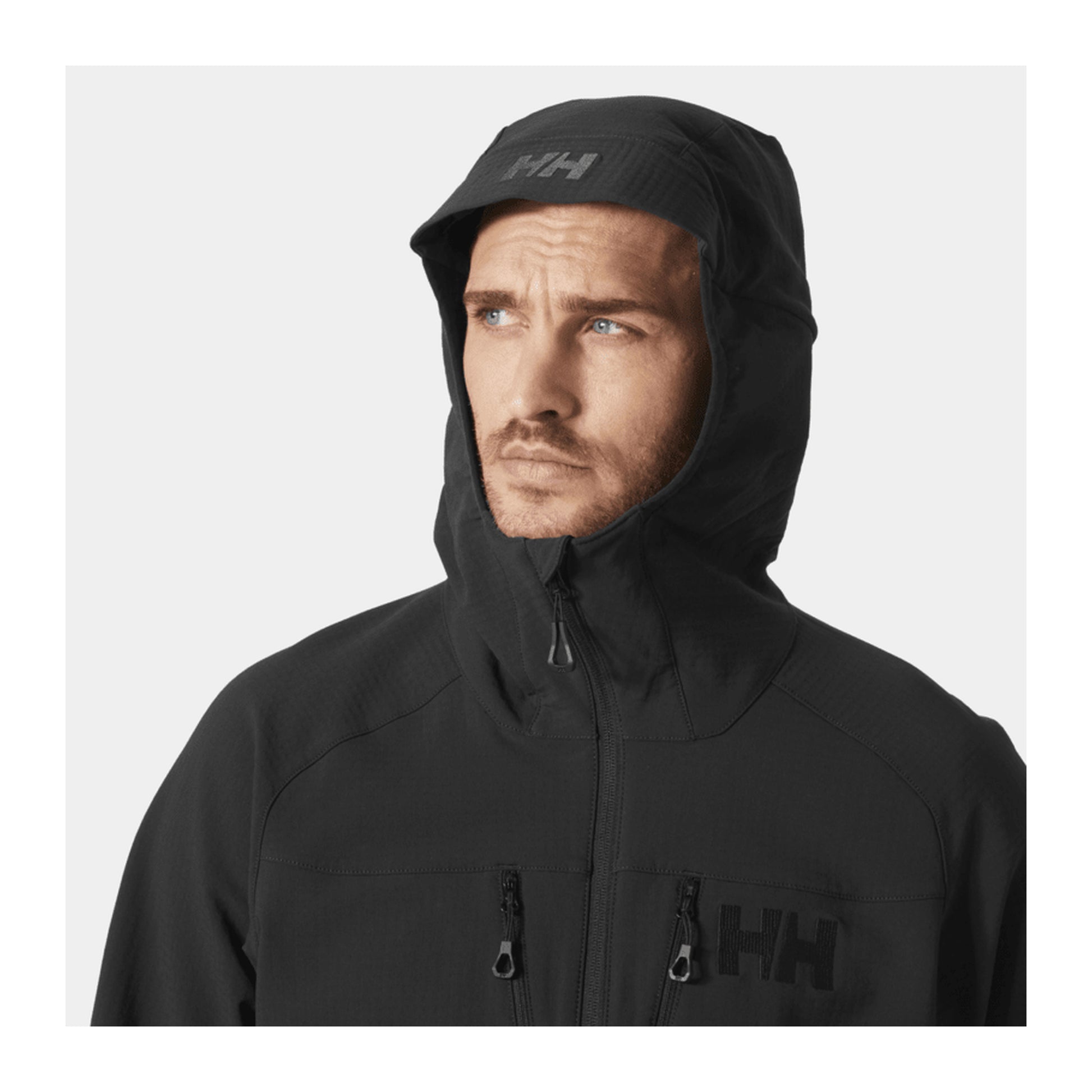 HH Men's Odin Pro Shield Jacket – Black – detail