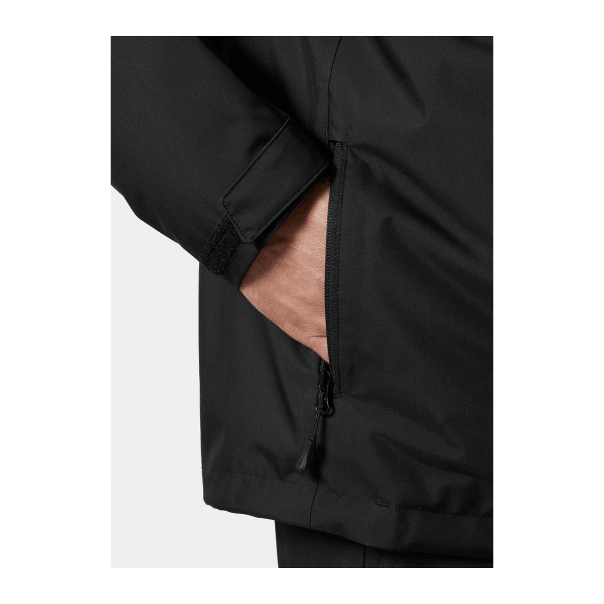 HH Men's Crew Midlayer Jacket 2 – Black – detail