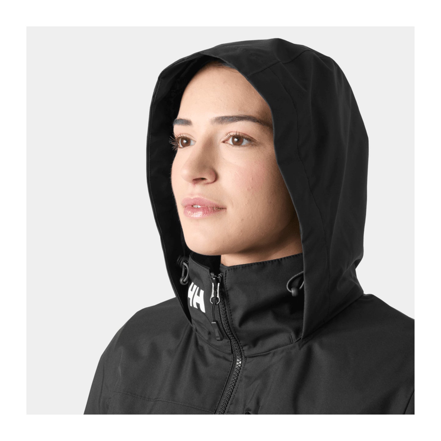 HH Women's W Crew Hooded Midl Jacket 2.0 – Black – detail