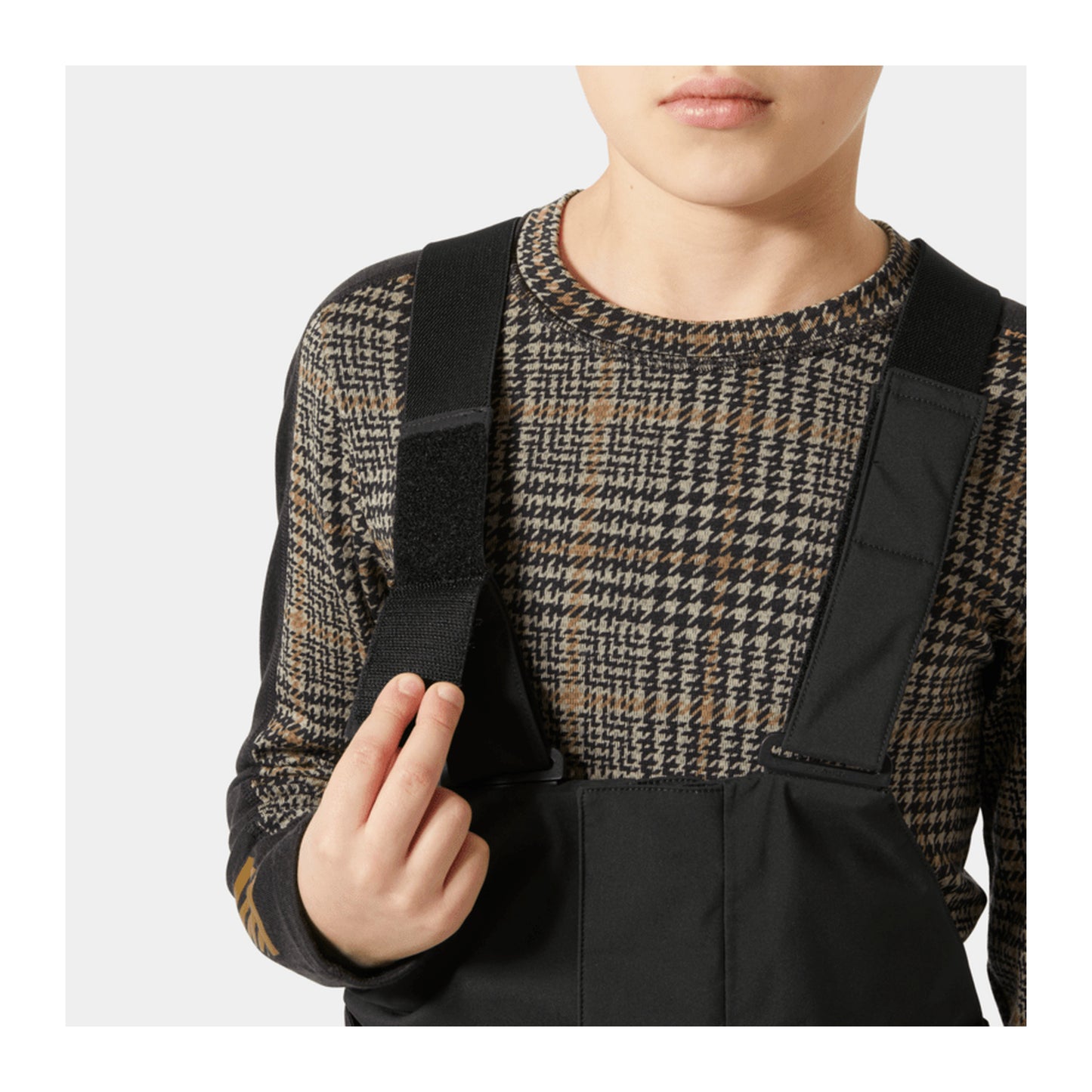 HH Junior Jr Summit 2.0 Bib Pant – Black – detail