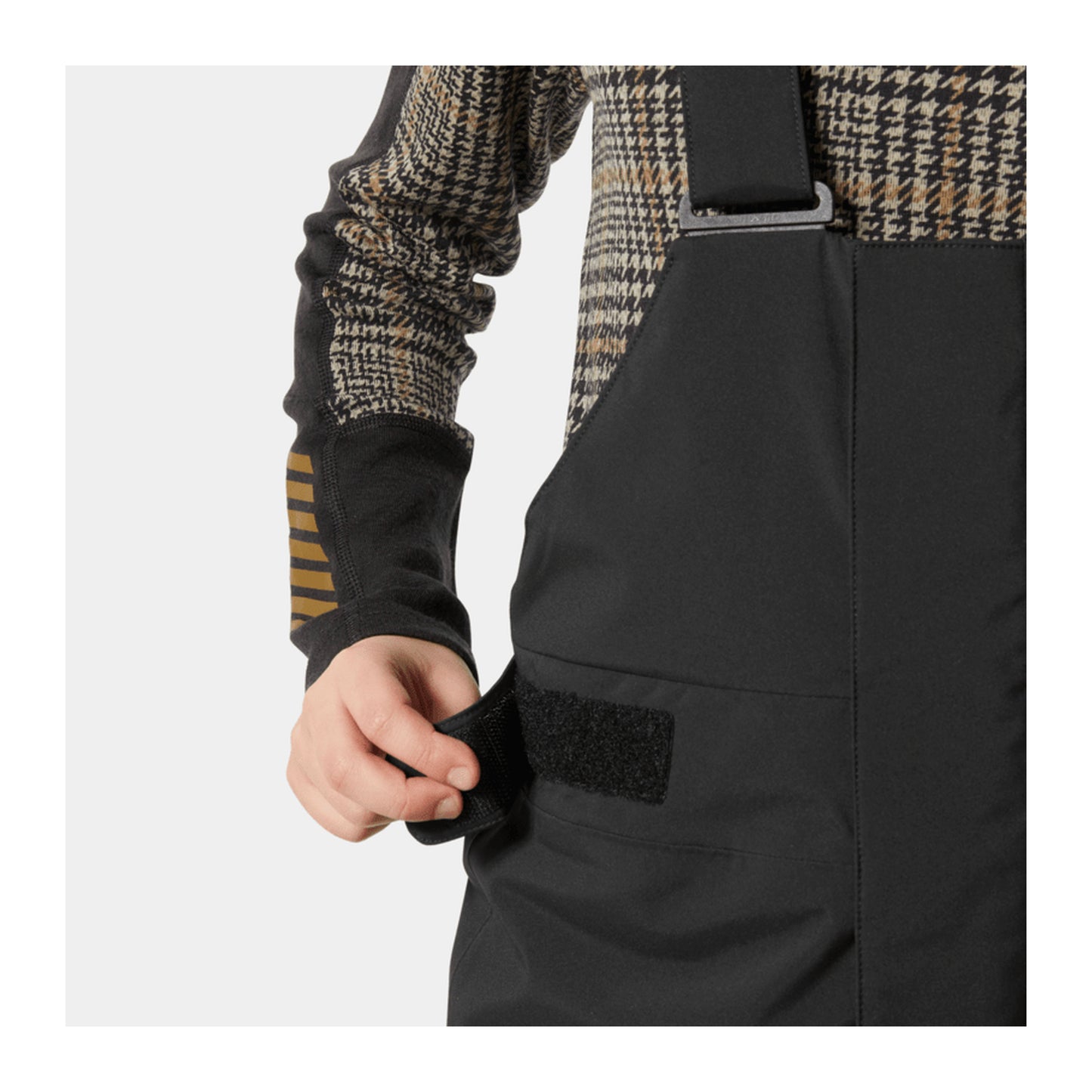HH Junior Jr Summit 2.0 Bib Pant – Black – detail