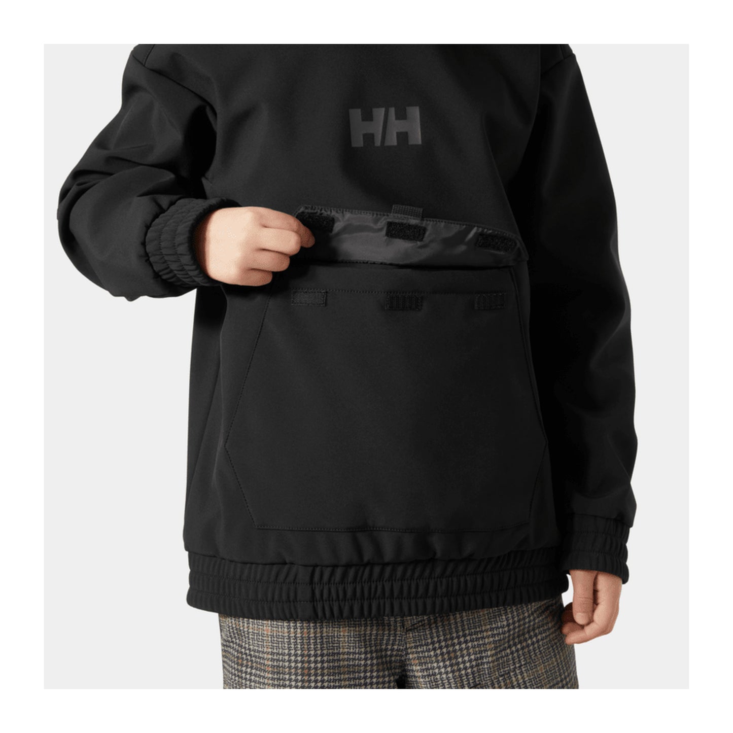 HH Junior Jr Powder Softshell Hoodie – Black – detail