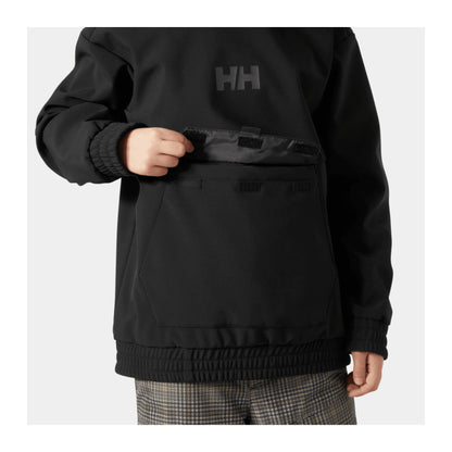 HH Junior Jr Powder Softshell Hoodie – Black – detail