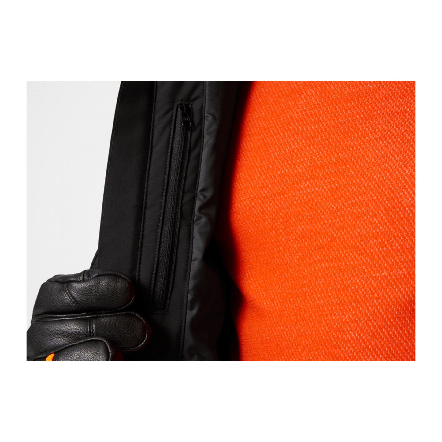 HH Men's Powderface Jacket – Black – detail