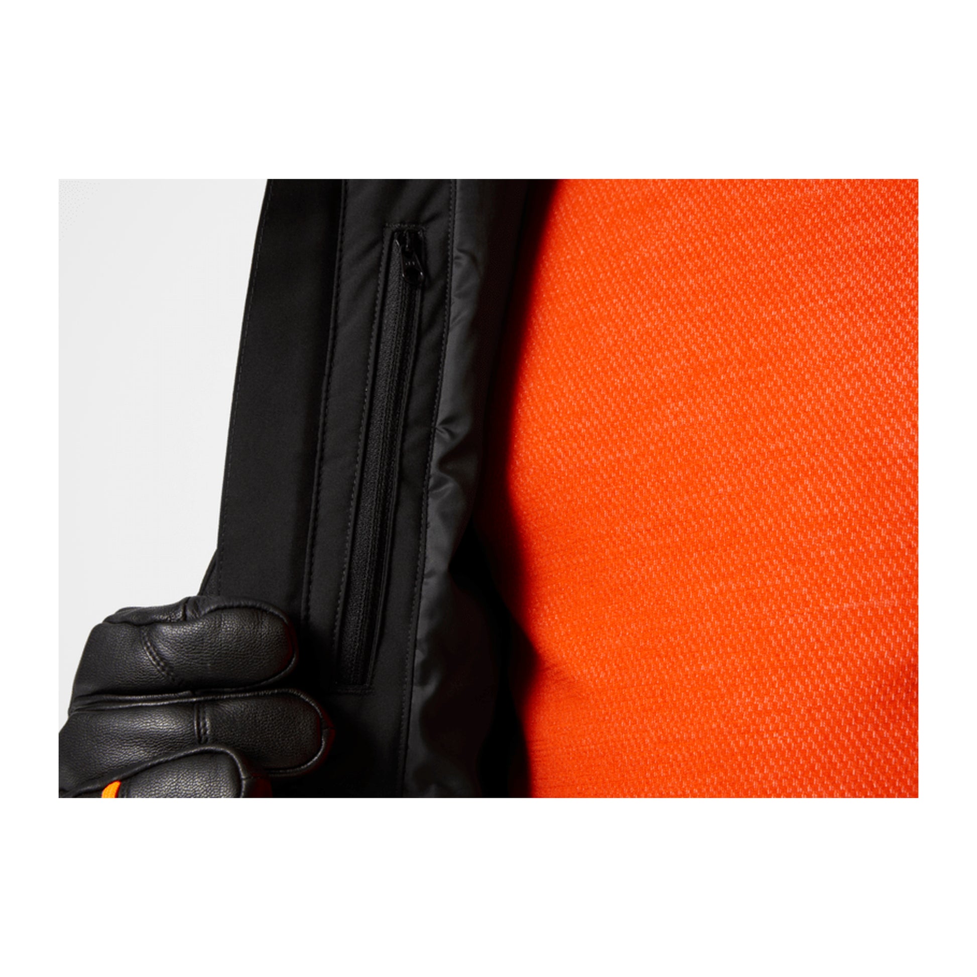 HH Men's Powderface Jacket – Black – detail