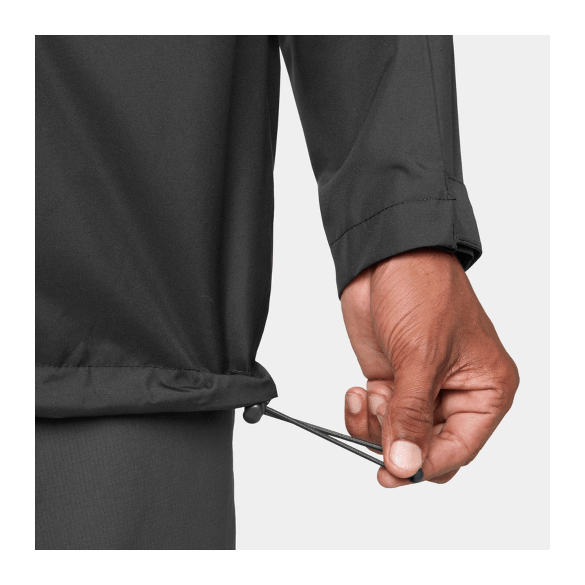 HH Men's Crew Hooded Jacket 2.0 – Black – detail