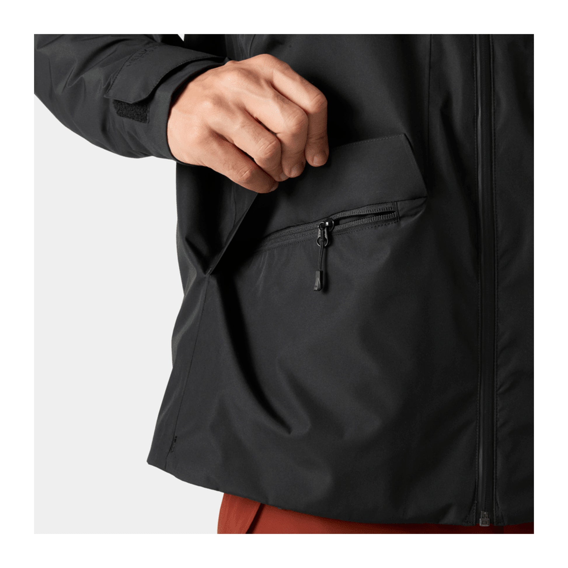 HH Men's Emiko Insulated Jacket – Black – detail